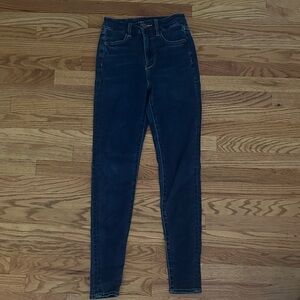 American Eagle Outfitters High Rise Dark Blue Jeans